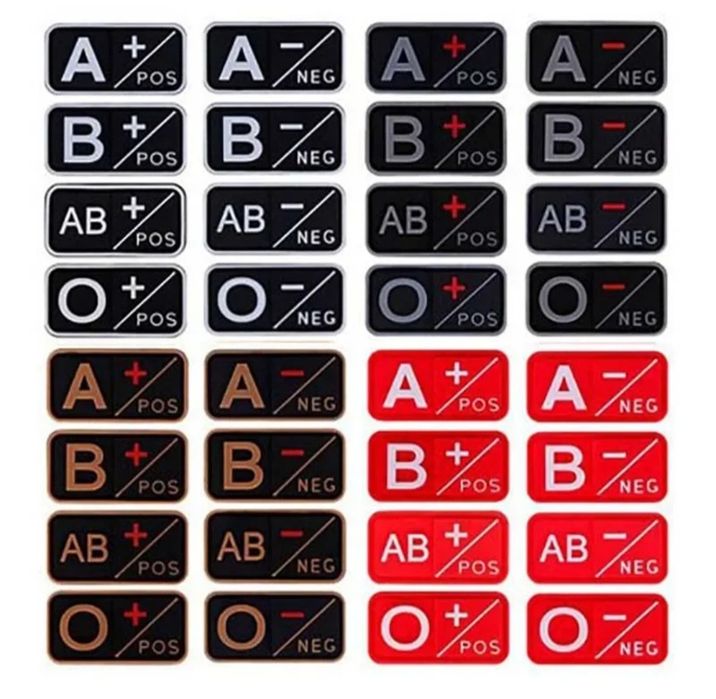 Patch Velcro Grupo Sanguíneo