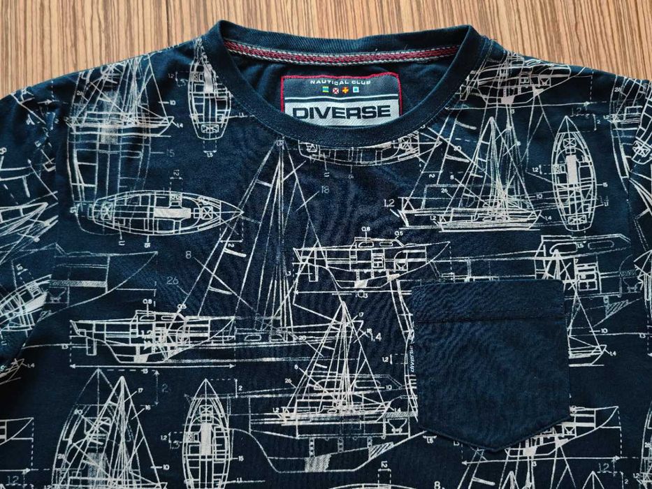 Diverse Koszulka 100% Bawełna T-shirt Rozmiar L kolor Granatowy