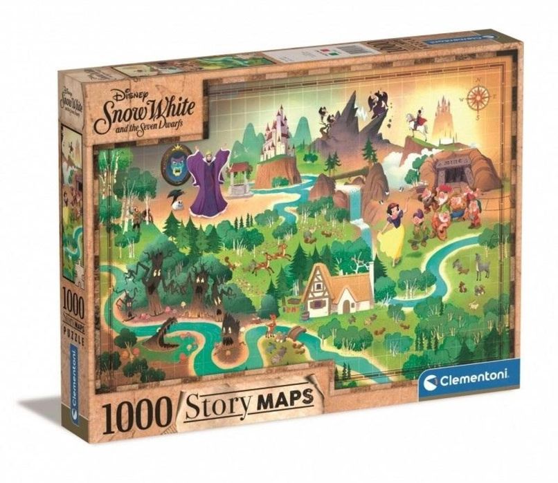 Puzzle 1000 Story Maps Śnieżka pudełko,374x286 mm
