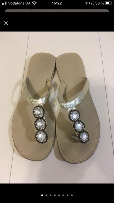 Римские летние шлепки 38