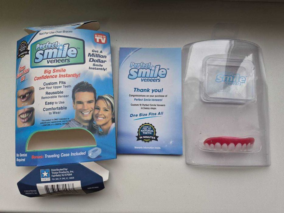 Знімні накладні вініри для зубів верхньої щелепи perfect smile veneers
