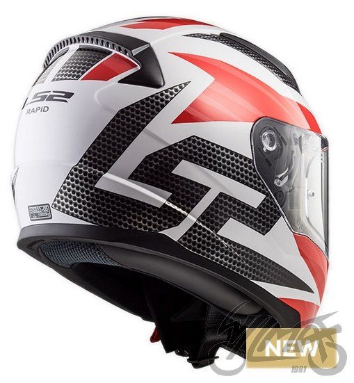 Kask Motocyklowy LS2 FF353 Rapid Grid WHITE RED