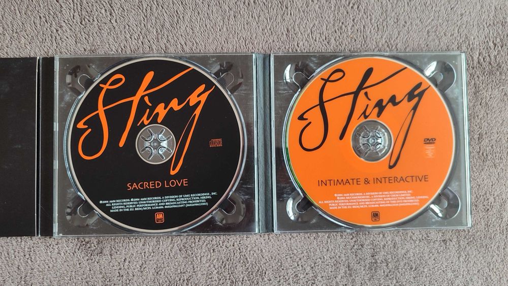 CD+DVD | Sting • Sacred Love (edição especial Tour)