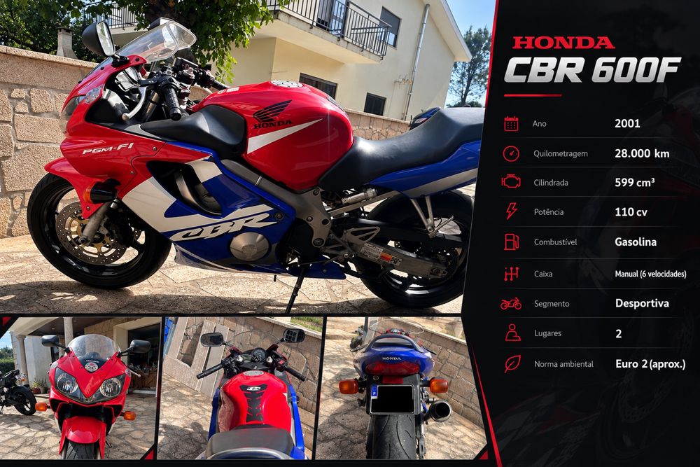 Honda cbr 600F i usada