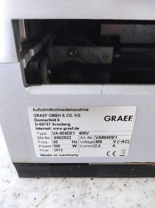 Krajalnica automatyczna GRAEF VA-804