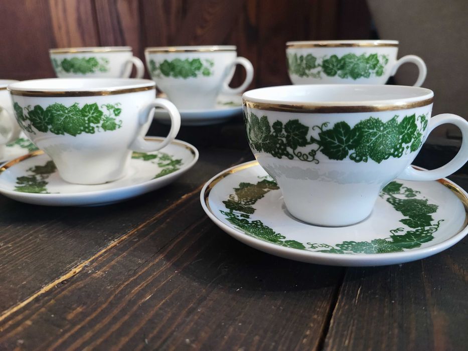 Filiżanki liść winogronu Kahla