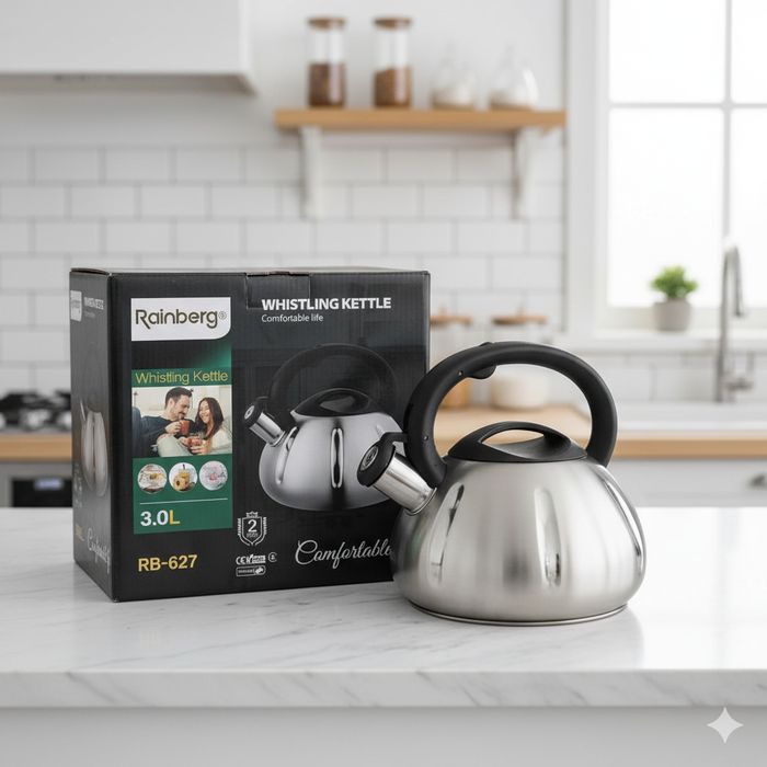Чайник Rainberg 3л со свистком