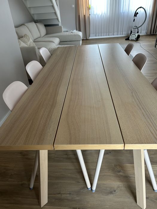 Stół i 6 krzeseł 200 cm ikea