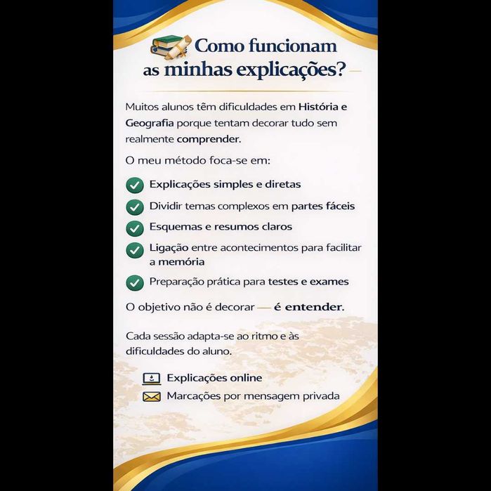Explicações Online de História e Geografia