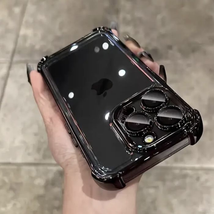 Etui iPhone 11–16 Pro Max/X – Przezroczyste, Wstrząsoodporne,