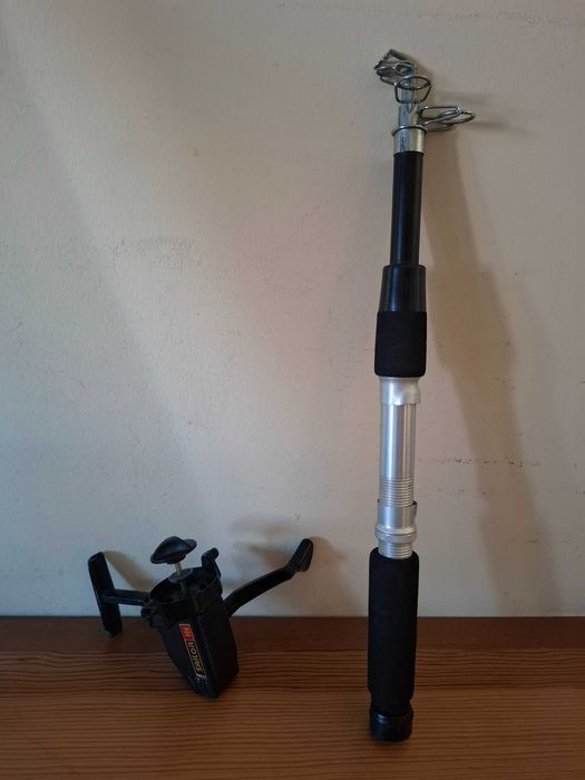 Conjunto Cana de Pesca extensível e carreto Sailor