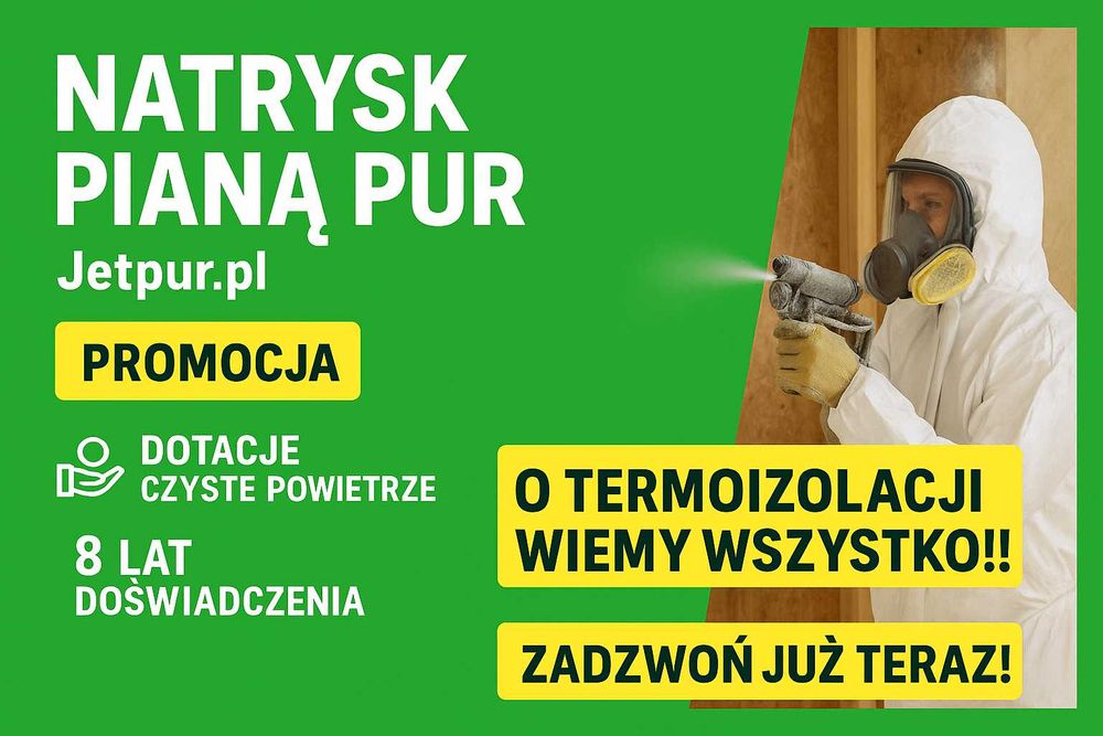 Ocieplanie Ocieplenia poddasza pianą piana PUR pianowanie pianką PUR