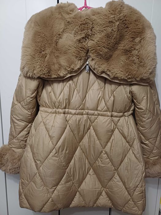 Kurtka zimowa parka z futrem xl