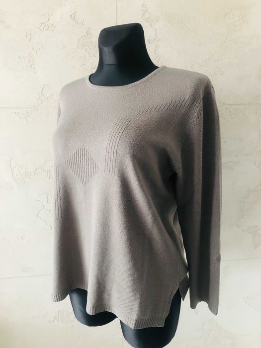 Sweter tunika bluzka damska szara XL 42