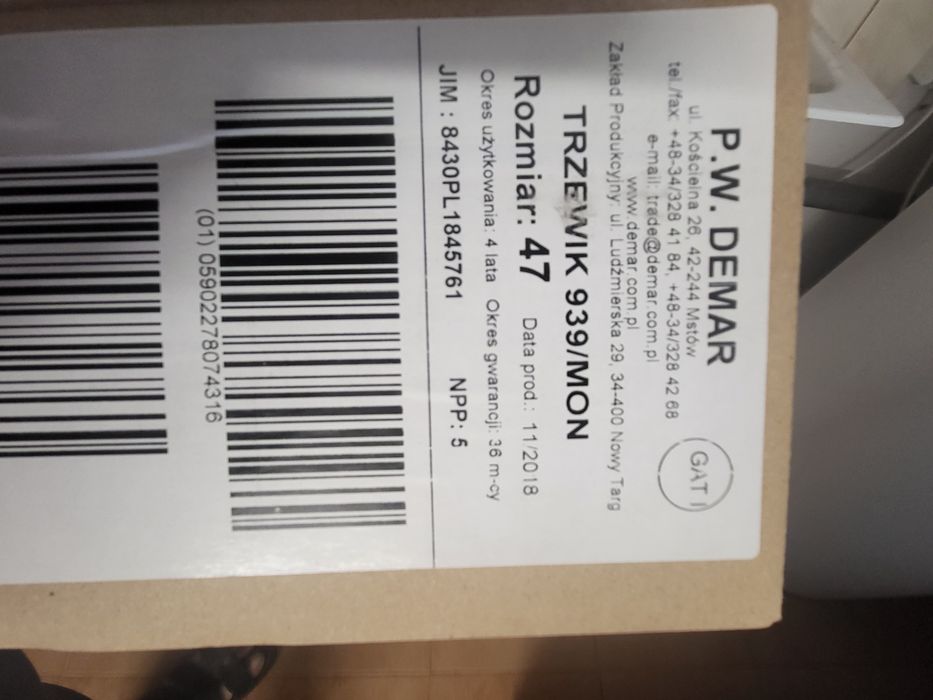 Buty wojskowe wz.939/MON