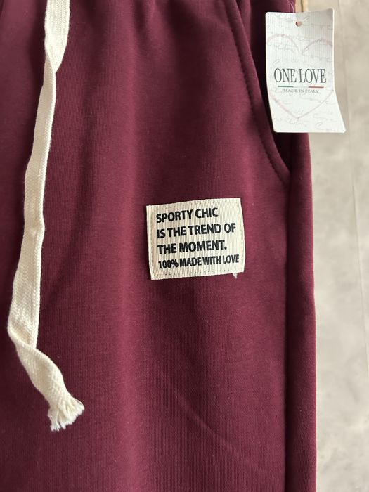 Bordowy dres damski- tylko teraz 100 zl