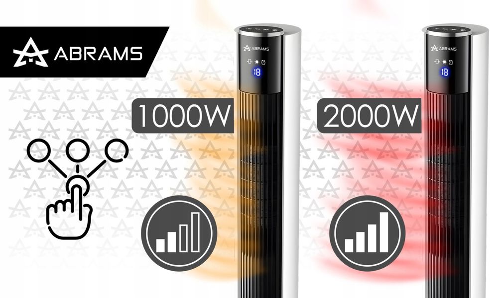 Farelka / Termowentylator Kolumnowy Ceramiczny 2000W Cichy