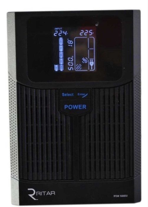 Резервне живлення (чиста синусоїда) RITAR RTSW-1500,12В + АКБ гель 100