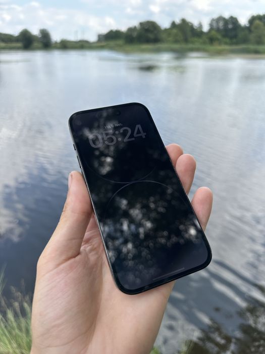 З гарантією iphone 14pro 128gb black neverlock 100%акумулятор esim