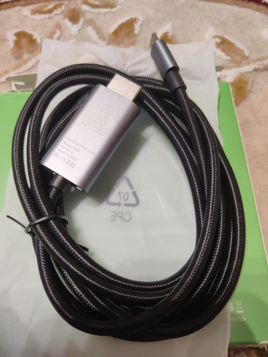 Кабель Type-C to HDMI T9 Plus 4K/60Hz 1.8 м и TH001 8K/60Hz 2 м