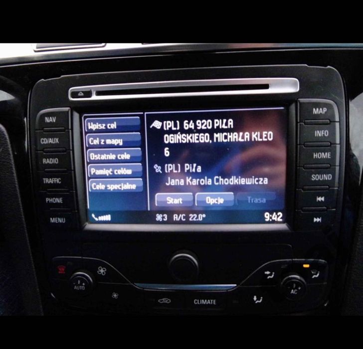 Polskie menu nawigacji Audi BMW Ford Nissan Honda Renault VW Citroen