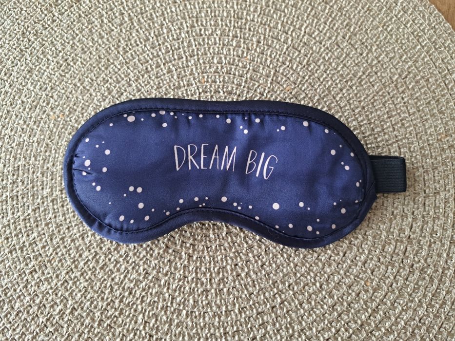 Opaska na oczy do spania niebieska