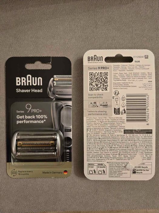 Сетка и режущий блок Braun Series 9  96М Новинка!