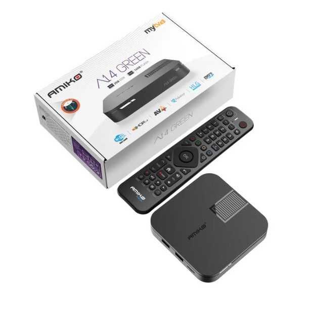 Amiko A14 Green - 2GB/16GB - Android 14 IPTV 4K HDR10 AV1