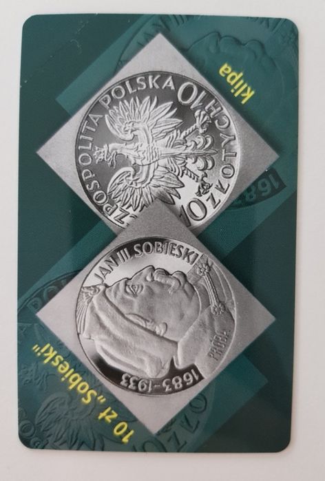Karta telefoniczna klipa Sobieski nowa!