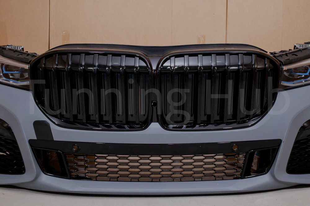 РЕСТАЙЛІНГ G12 Комплект рестайлінг з оптикою для BMW 7 Series G11 G12 (2015-2019) обвіс Стиль M-Paket 760i 760 Чорний Black Shadow Line