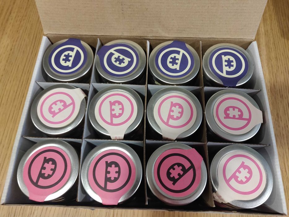 Mini-puzzle em frasco de vidro (Jigsaw jar)