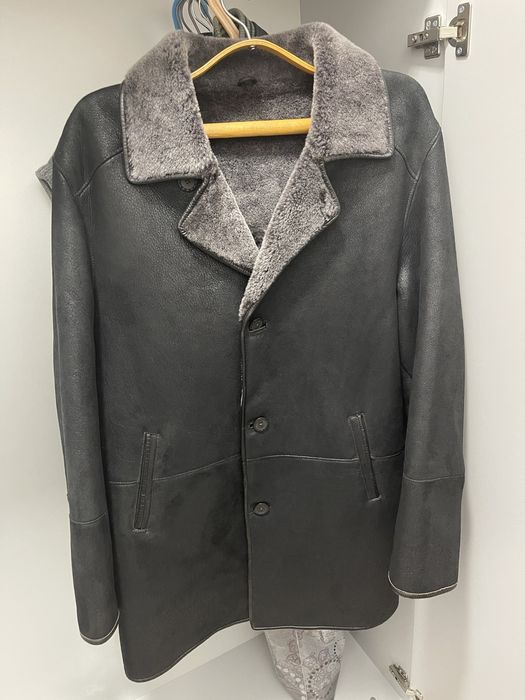 Мужская дубленка куртка на овчине 50-52