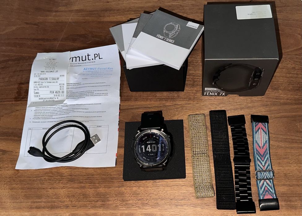 Garmin Fenix 7X sapphire solar