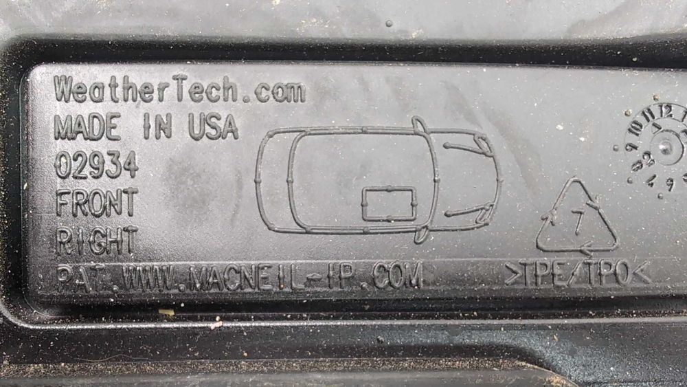 Комплект передніх килимків салону WeatherTech 2шт для Audi A6 2019 - 2023 (C8)