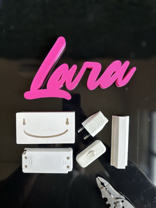 Nomes Letras 3D e Led