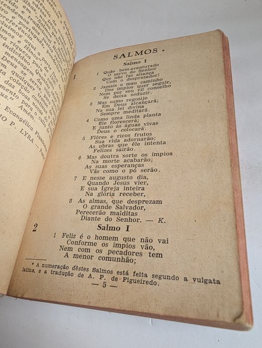 Salmos e Hinos - ano 1958