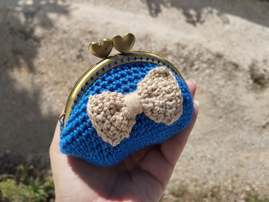 Porta moedas crochê