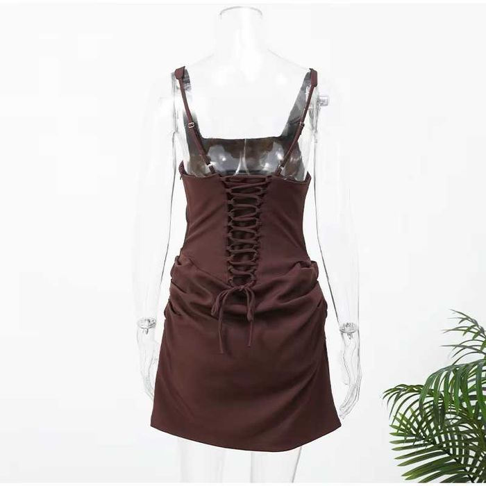 Sukienka mini wiązana