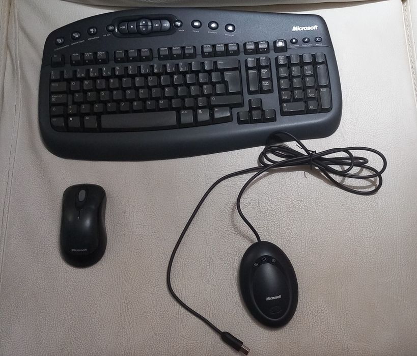 Conjunto barato teclado + rato wireless (sem fios), Microsoft