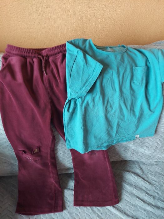 Spodnie i bluzka rozmiar 122