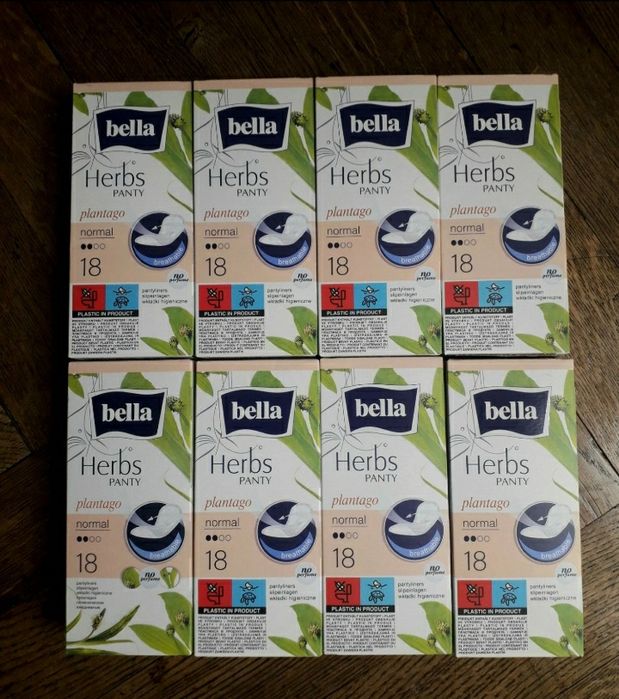 Wkładki higieniczne bella Herbs panty plantago 18 szt. +gratis !