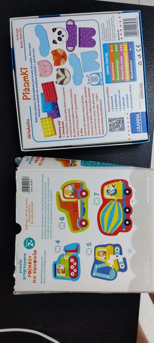 Puzzle CzuCzu pojazdy budowlane i Układanka Piżamki