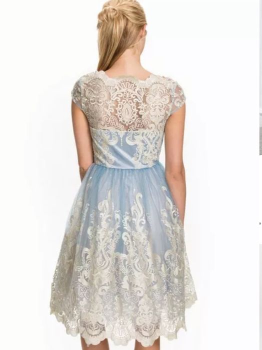 Плаття сукня Chi Chi London Metallic Lace Dress