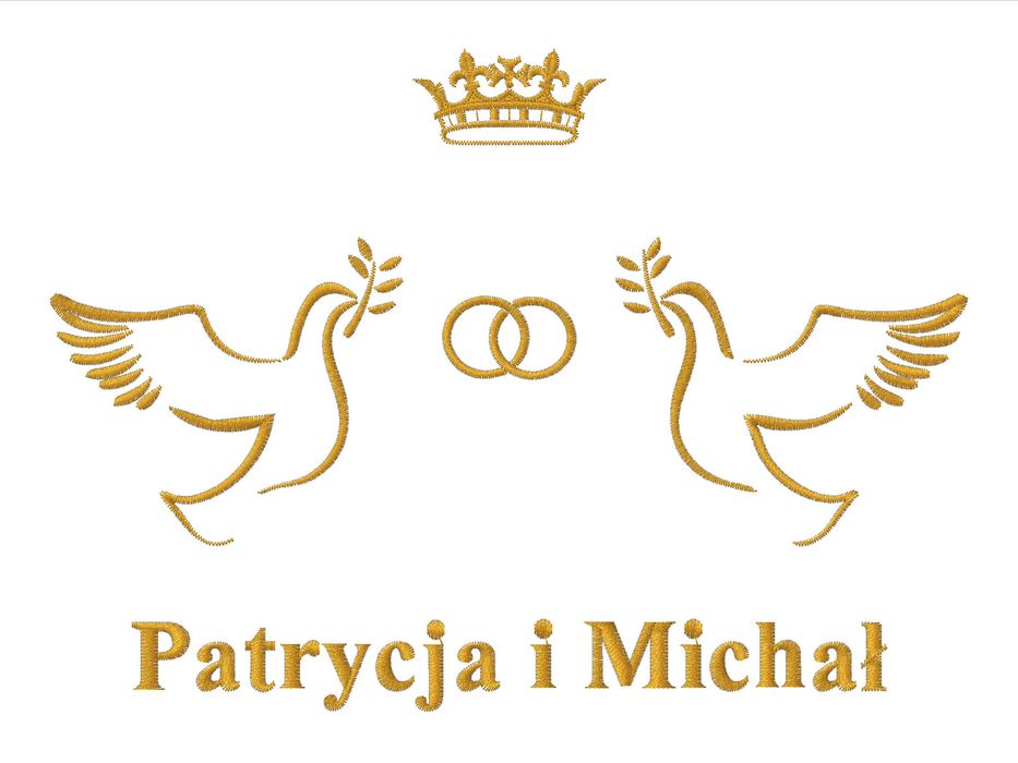 Bieżnik ślubny do obrzędu prawosławnego.