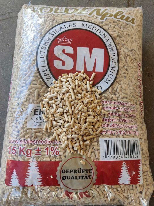 Pellet premium SM A1 EN+ sosnowy. Transport gratis