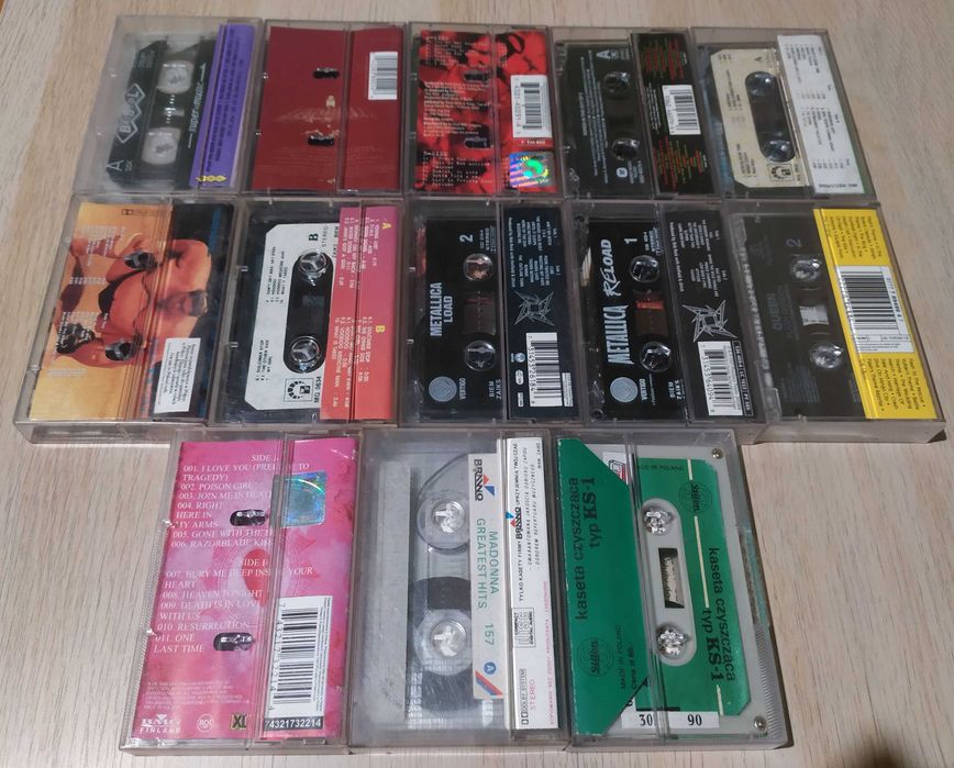 Kasety audio - Aerosmith, Metallica, OST, Madonna, Rollins Band, Queen