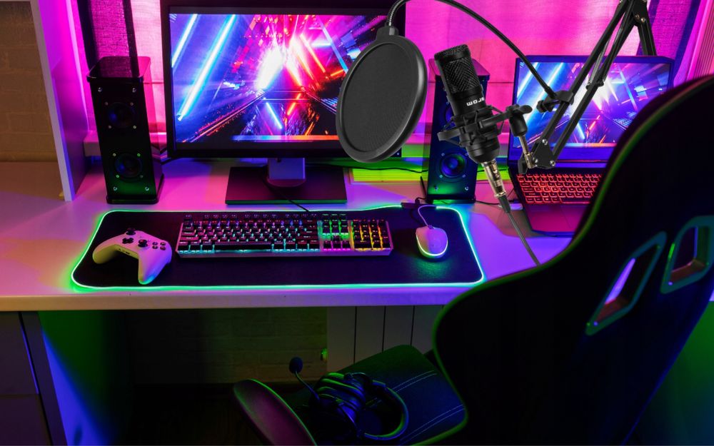 Mikrofon Studyjny Gamingowy Pojemnościowy Statyw Filtr Duży Uchwyt