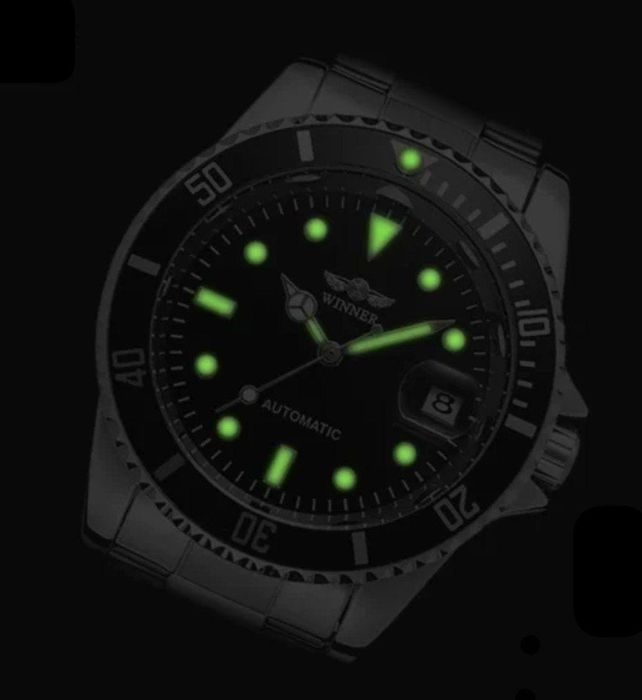 Часы наручные механические Winner Basel Automatic мужские, годинник наручний чоловічий механічний