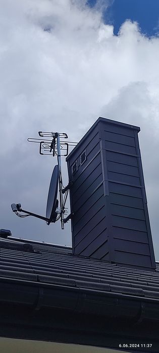 Montaż Anten Sat Dvbt2 GSM LTE Ustawienie anteny Serwis instalacji