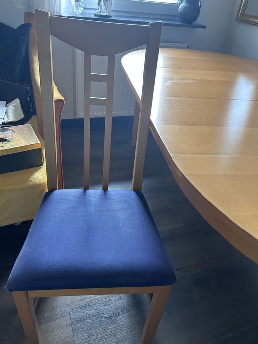 Stòł rozkładany i 6 krzeseł